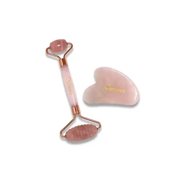 Osmosis | Rose quartz facial roller & gua sha set - Image 2