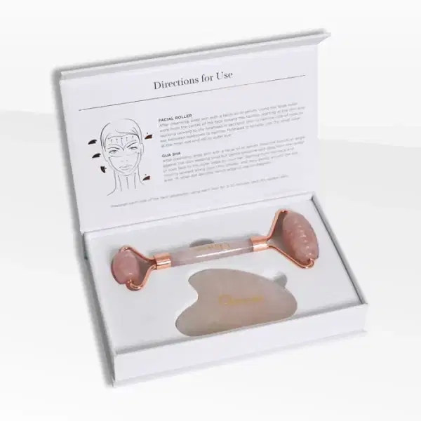 Osmosis | Rose quartz facial roller & gua sha set - Image 3