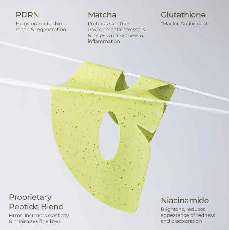 Le Mieux | Matcha Peptide Calming Mask (4 masks per box) - Image 3